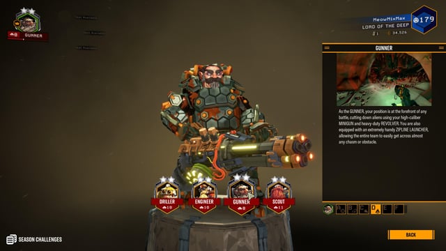 The Gunner unleashing sustained fire on the Hiveguard's exposed weak point.