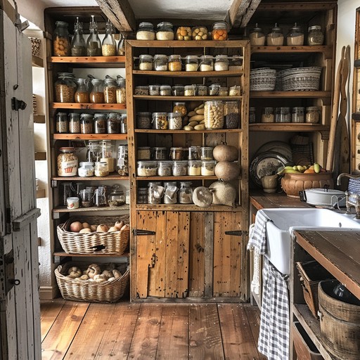 Rustic kitchen pantry