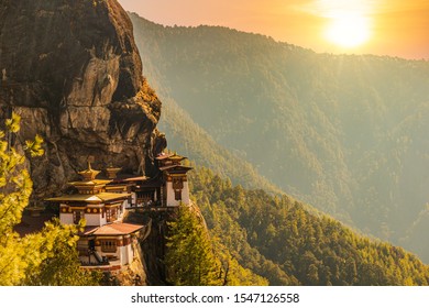 Tiger's Nest Monastery against the cliffs