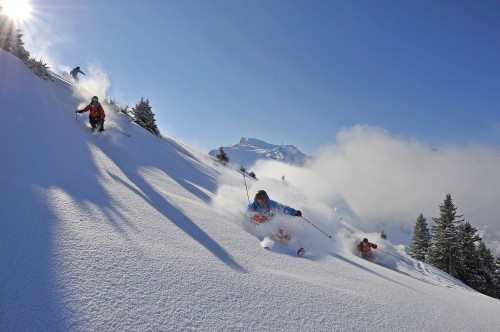 snow covered mountains in whistler