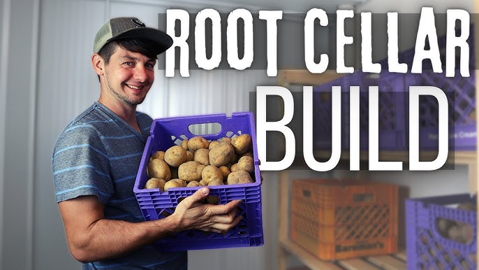 The ground being dug to place a root cellar