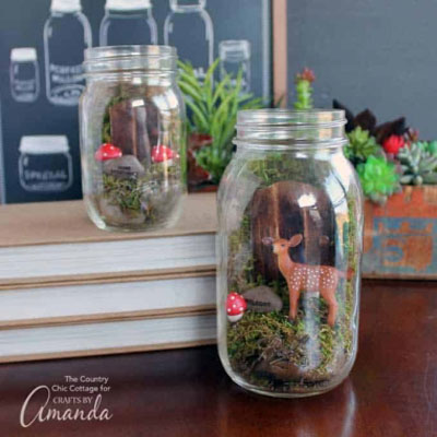 Rustic Canning Jar Candle Holders Fall Decor
