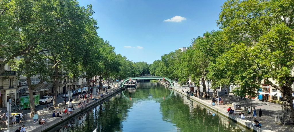 Interior shot of a 6-bed female dorm at St Christopher's Inn Canal, showing bunk beds with privacy curtains