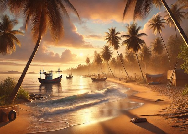 Nacpan beach in the Philippines