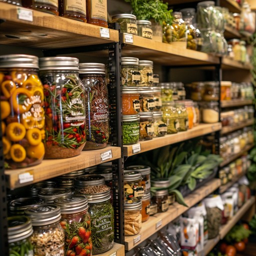 Gourmet shelf display