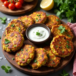 fritters frying skillet golden brown