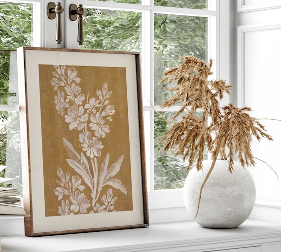 Dried hydrangeas in a vintage crock