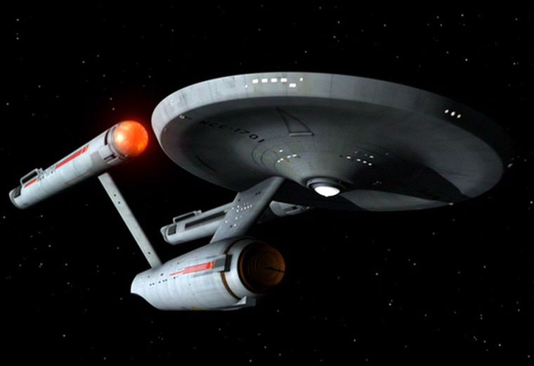 A close-up of a Star Trek communicator