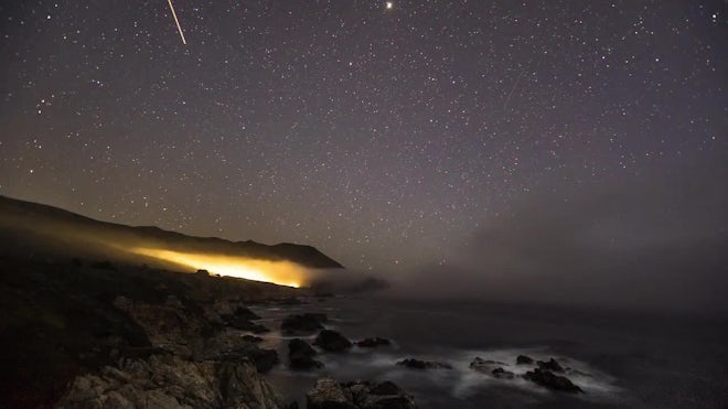 Canvas bell tent set up at Kirk Creek Campground