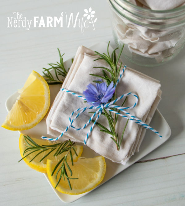 lemon dusting cloths