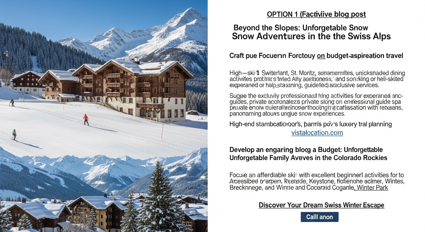 ## Beyond the Slopes: Unveiling Unforgettable Snow...