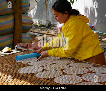 Rice Paper Making in Cambodia