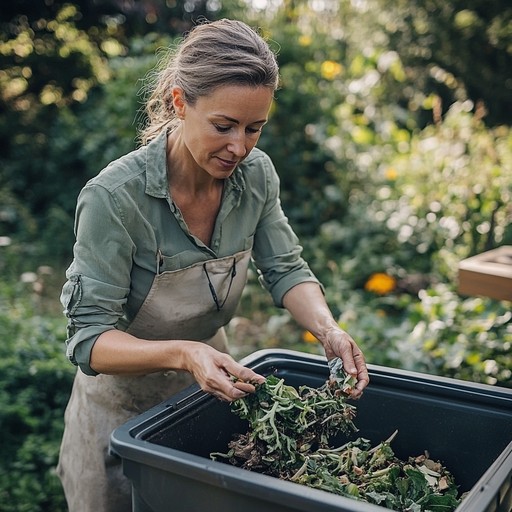 Gardening joy outdoors