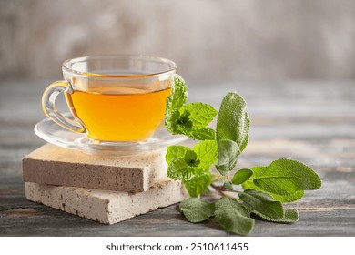 Mint and lemon balm tea