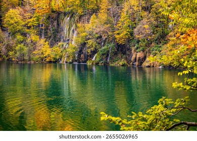 Plitvice Lakes National Park fall foliage